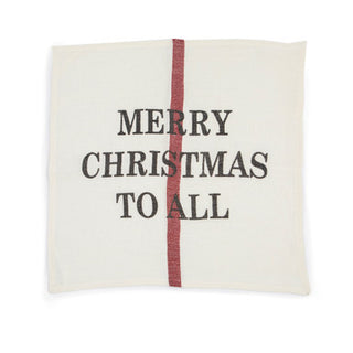 Merry Christmas Linen Napkin / Dishtowel