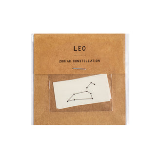 Leo Zodiac Constellations Temporary Tattoo- Single Set of 2