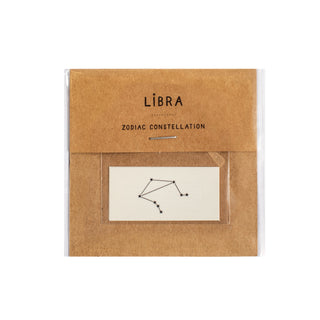 Libra Zodiac Constellations Temporary Tattoo- Single Set of 2