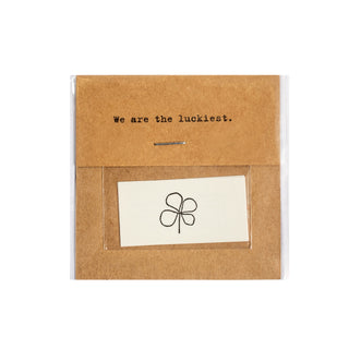 Lucky Clover Temporary Tattoo- Single Set of 2