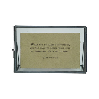 Horizontal Zinc Finish Standing Picture Frame 6"x4"