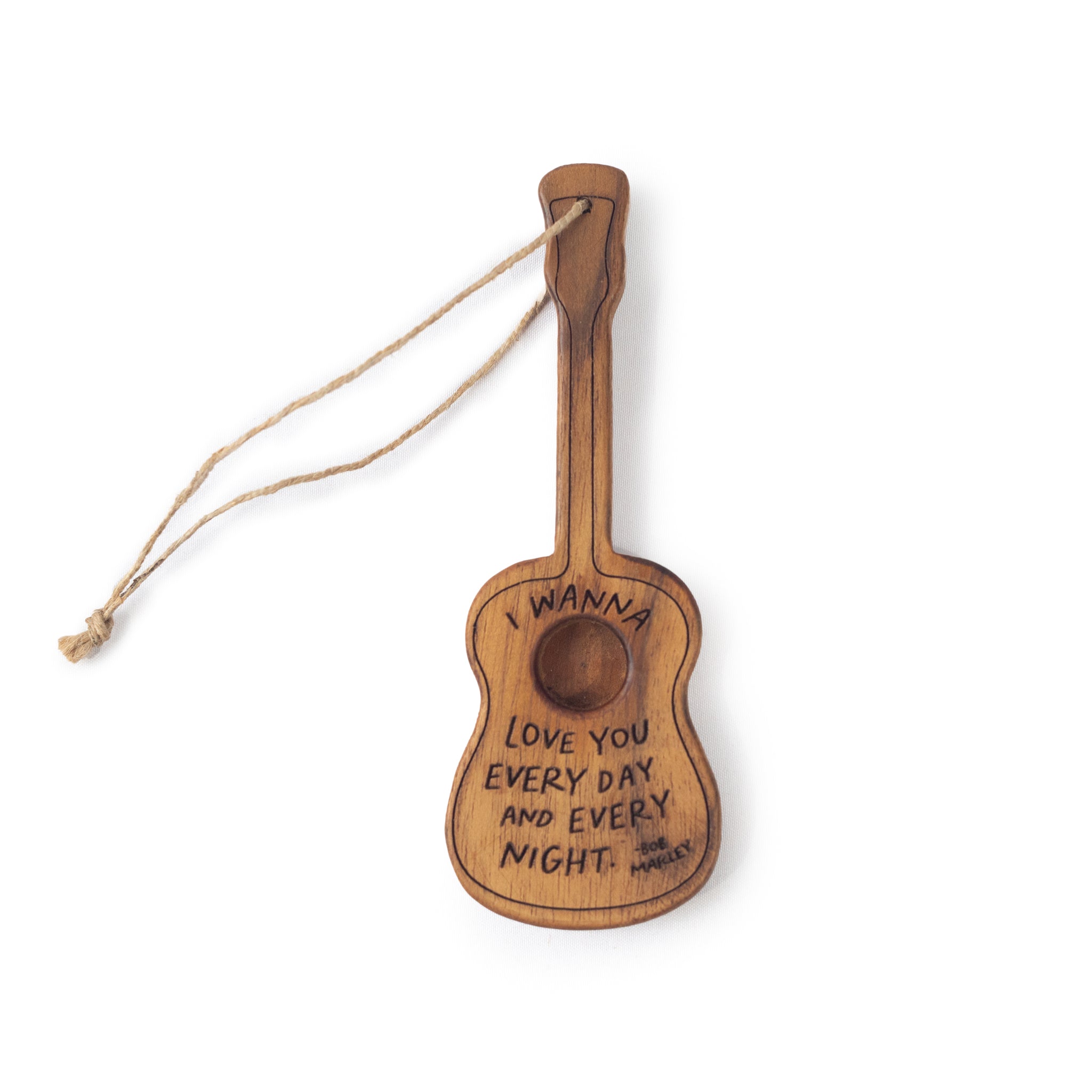 I wanna love you (Bob Marley) Wooden Guitar - 2"x5"