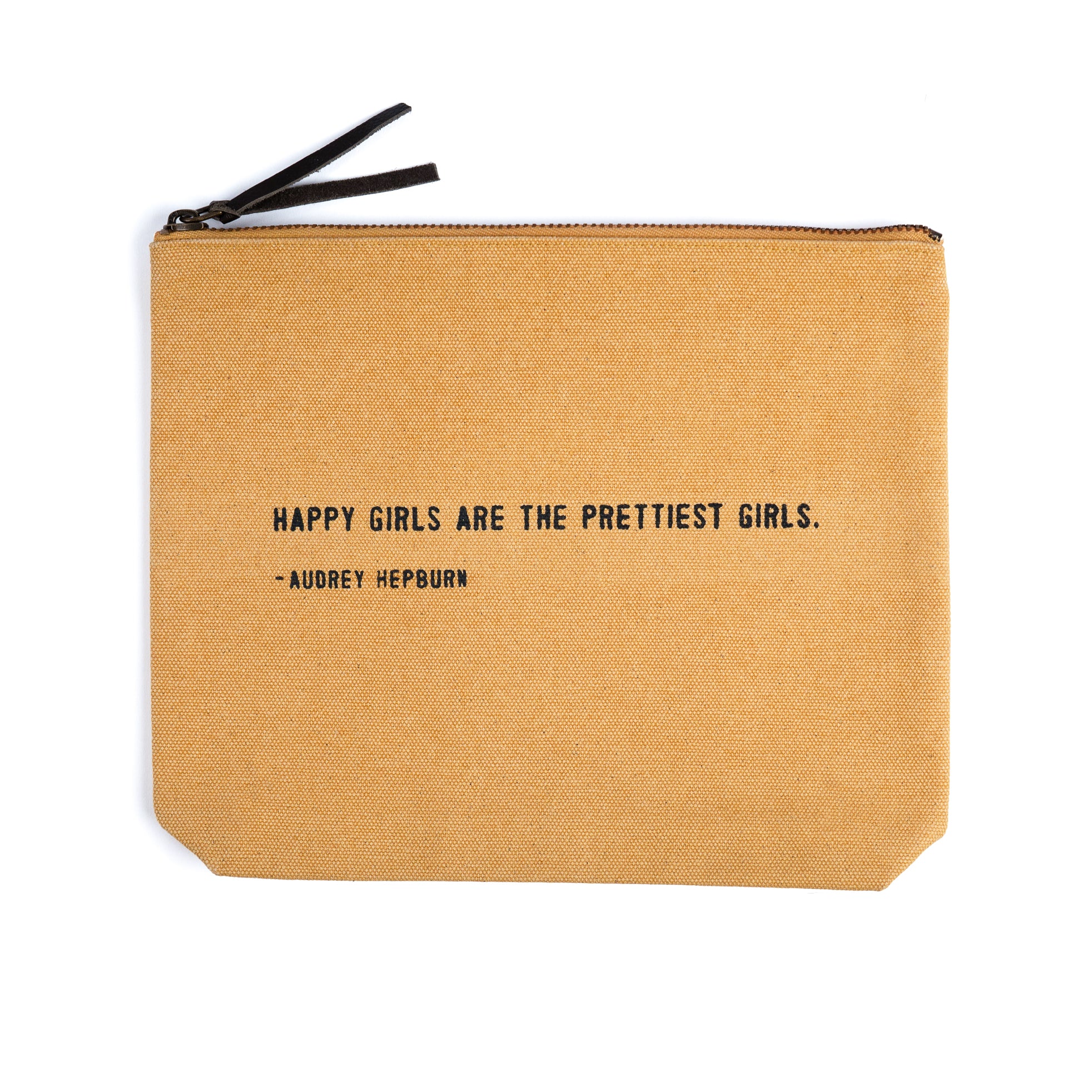 Canvas Zip Bag - Sunflower