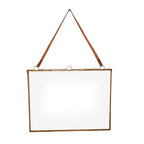 Horizontal Brass Hanging Frame - 19" x 14.25"
