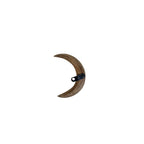 Hand Carved Wooden Crescent Moon