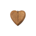 Wooden Heart Shape Magnetic Ring Box  3"