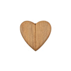 Wooden Heart Shape Magnetic Ring Box  7"