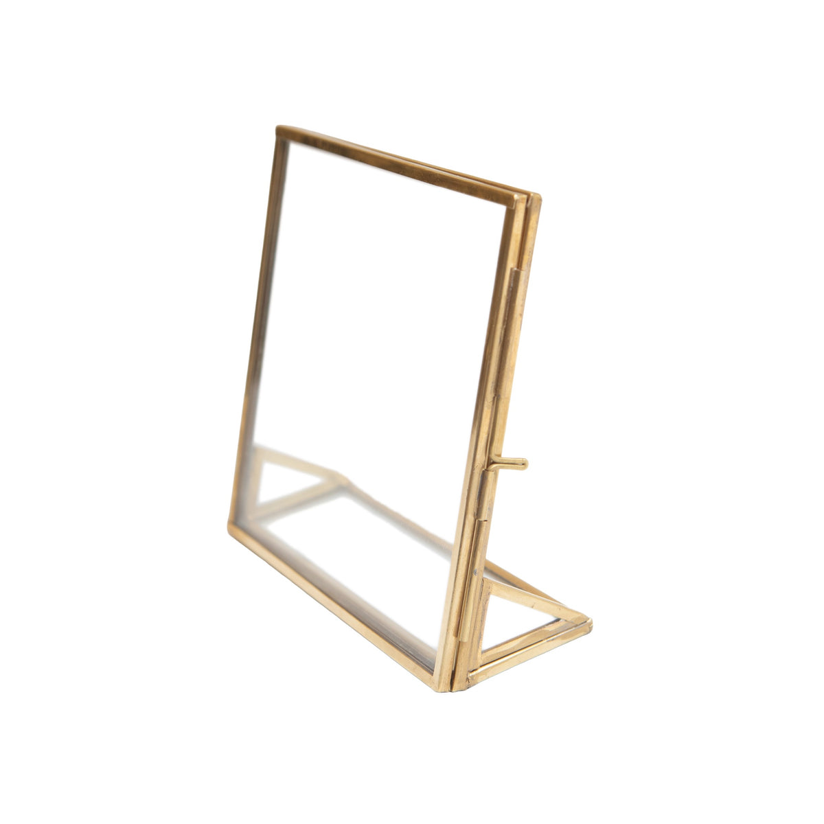 Square Brass Standing Frame 4x4