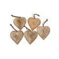Large Engraved Wooden Heart
