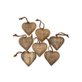 Small Engraved Wood Hearts