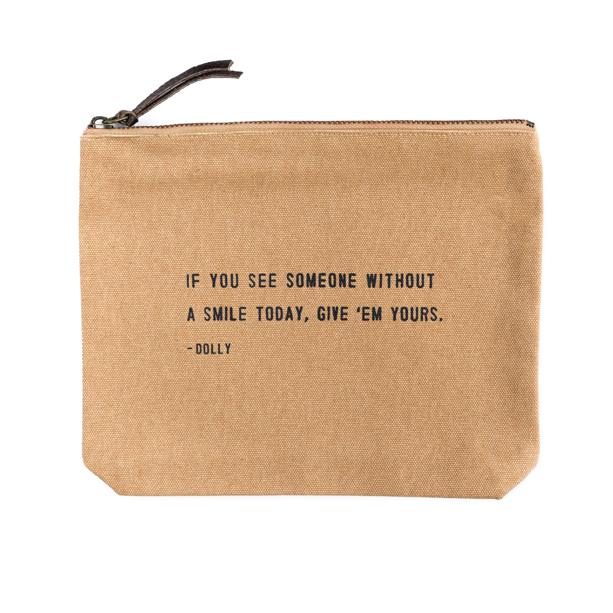 Canvas Zip Bag - Blush
