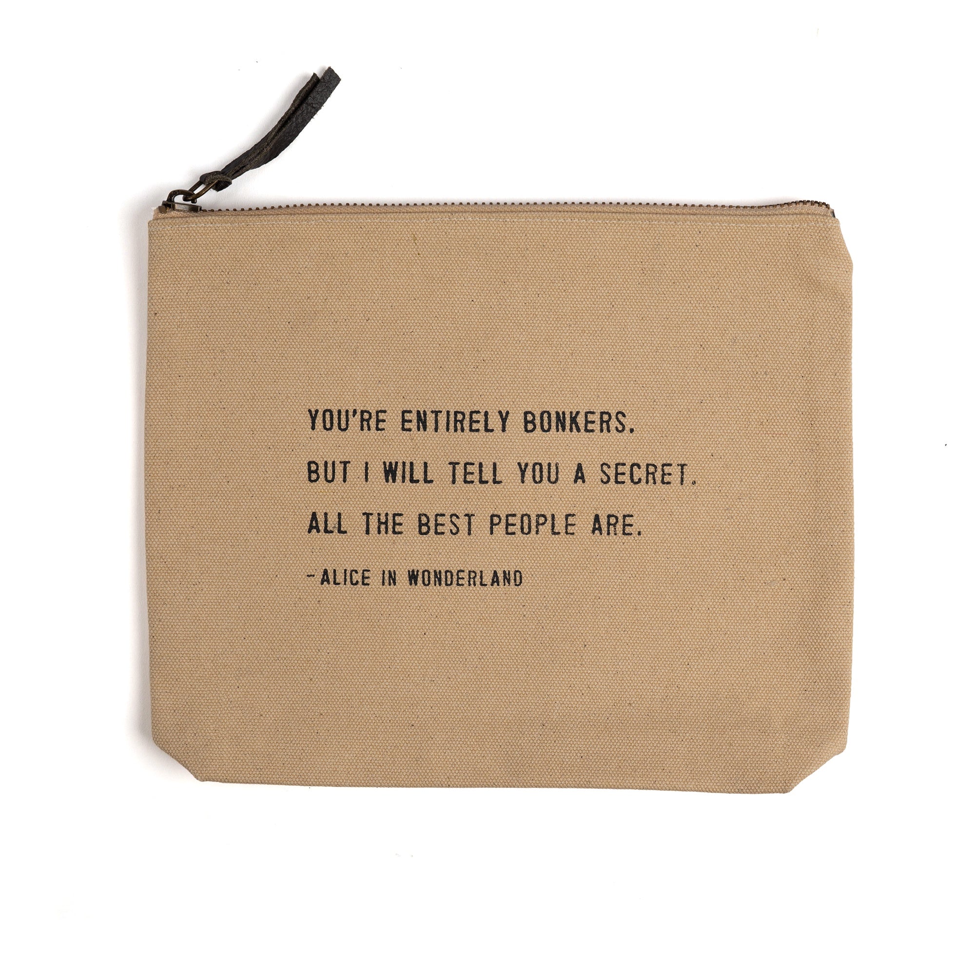 Canvas Zip Bag - Flax