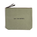 Trust Your Dopeness Canvas Zip Bag- Mint