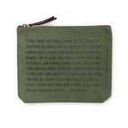 Rosemary Canvas Zip Bag