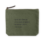 Rosemary Canvas Zip Bag