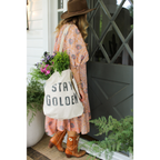 Stay Golden Canvas Tote
