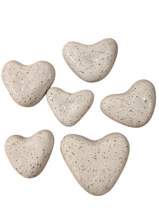 Mini Speckled Ceramic Heart