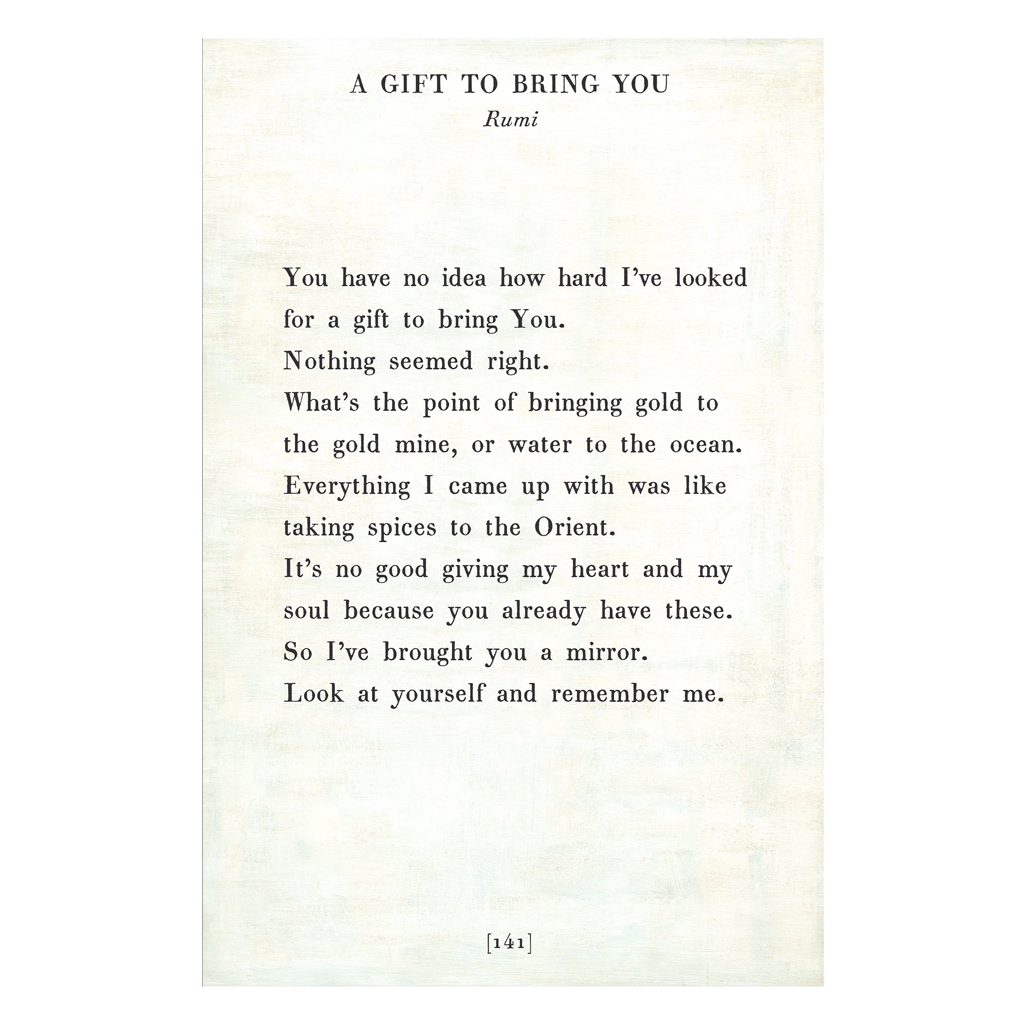 A Gift To Bring You Art Print - Gallery Wrap
