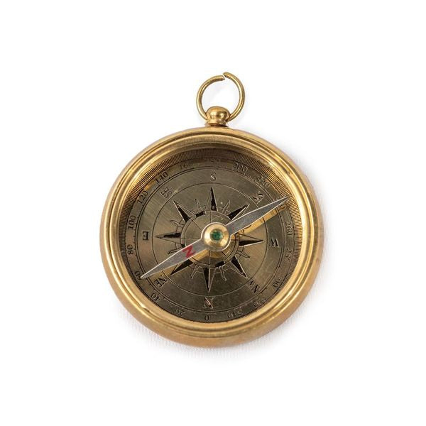 Compass with Leather Pouch