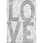 L-O-V-E Art Print in White