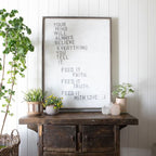 Faith Truth Love Art Print - Gallery Wrap