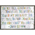 You're All Geniuses (Grey Wood) - Art Print