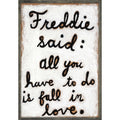Freddie Said (Grey Wood) - Art Print