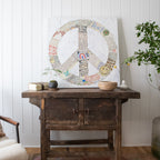 Choose Peace Art Print in White