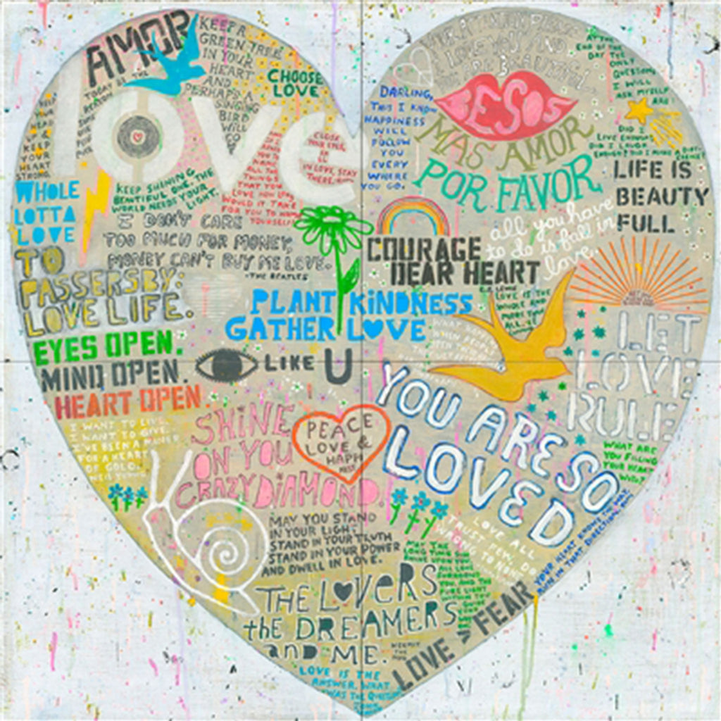 Choose Love Art Print in White