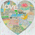 Choose Love Art Print in White