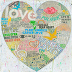 Choose Love Art Print in White