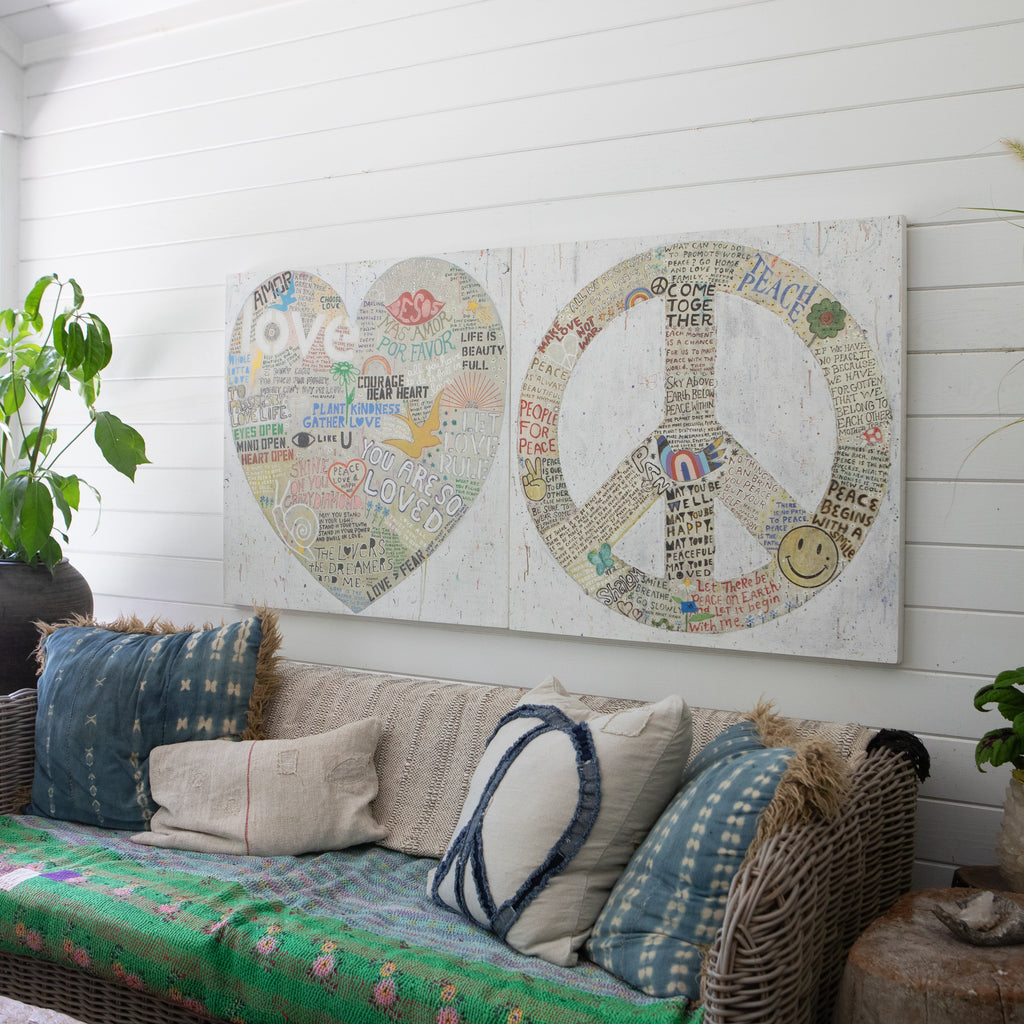 Choose Love Art Print in White - Gallery Wrap