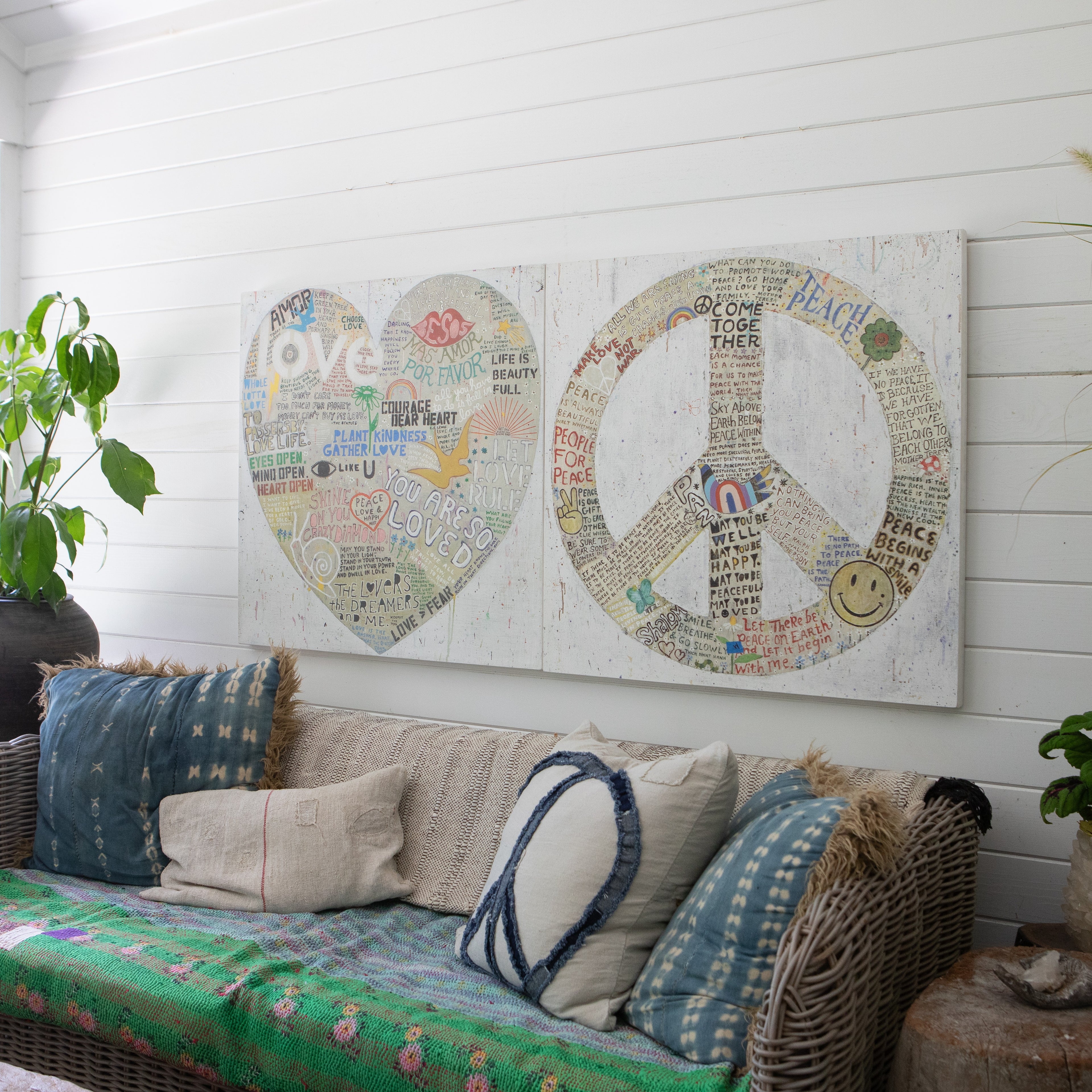 Choose Love Art Print in White - Gallery Wrap