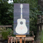 Vertical Guitar Legend Two Art Print (Gallery Wrap)