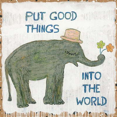 Good Things Elephant - Art Print – Sugarboo & Co