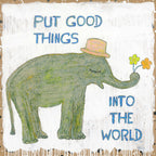 Good Things Elephant Art Print (Gallery Wrap)