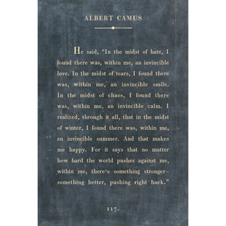 Albert Camus Book Collection Art Print