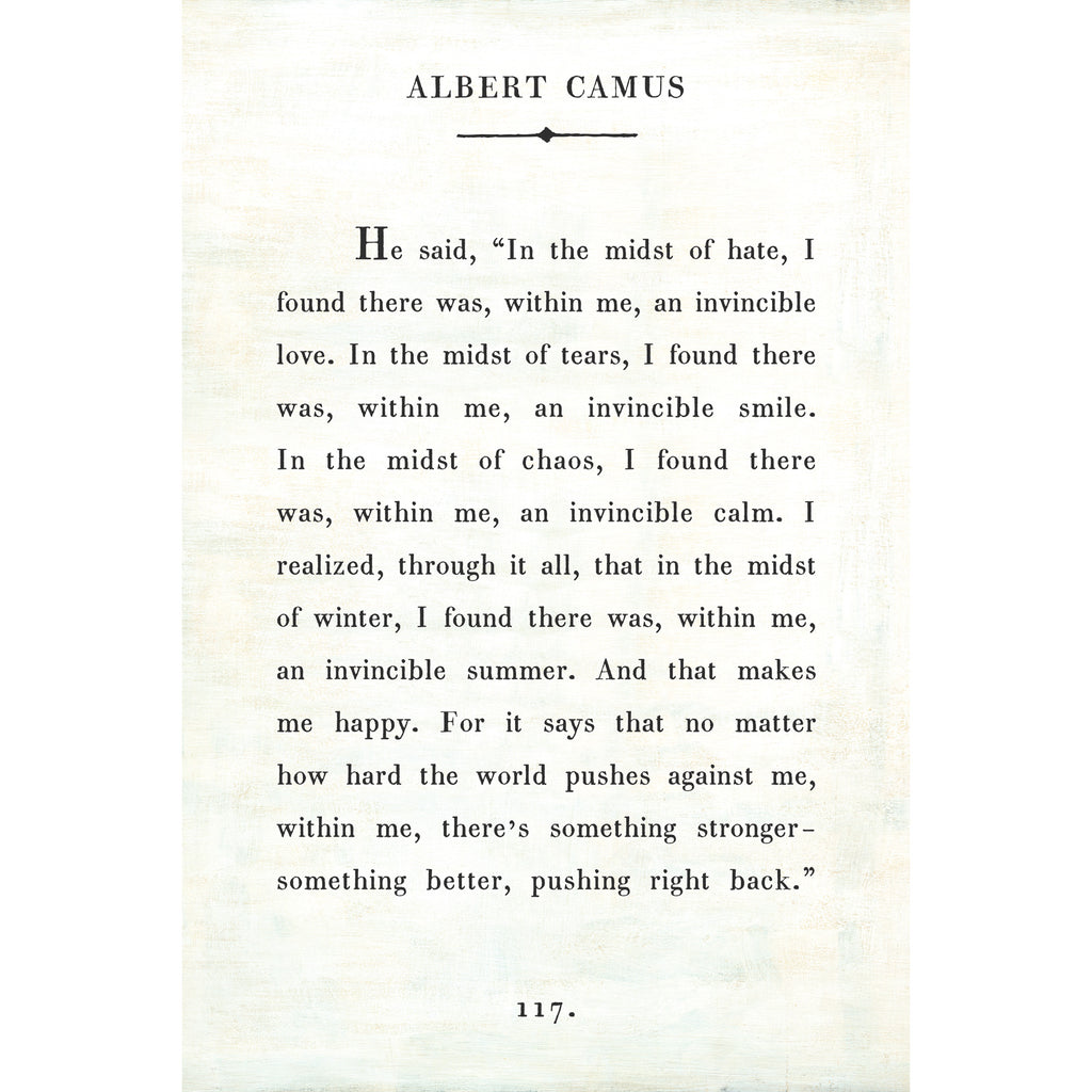 Albert Camus Art Print - Gallery Wrap