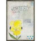 Yellow Pansy Vertical Art Print