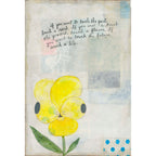 Yellow Pansy Vertical Art Print