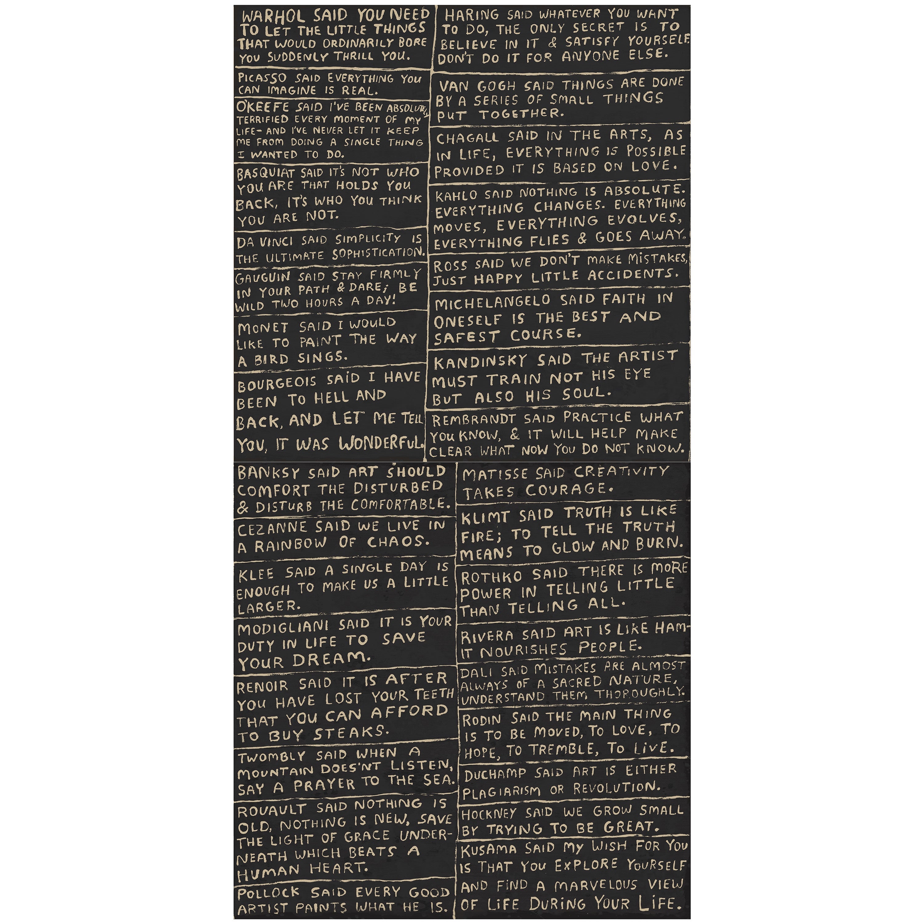 Masters-Art Print (Charcoal)