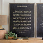 Prayer For Humanity Art Print - Grey Wood