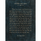 Prayer For Love Art Print - Gallery Wrap