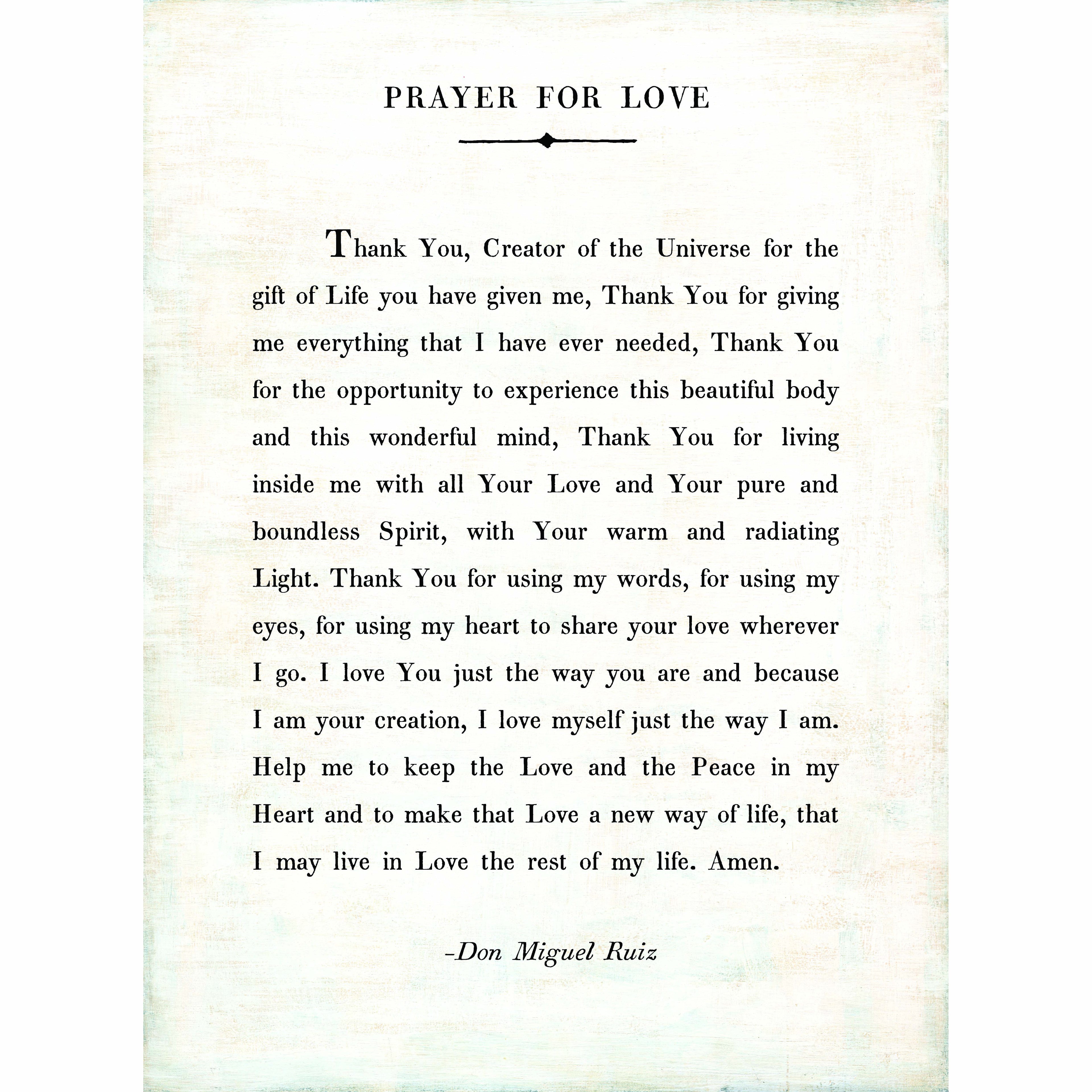 Prayer For Love - Poetry Collection
