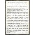 Instructions Before Visiting Earth Poetry Collection (Grey wood) Art Print