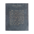 12"x16" Prayer Of Peace Poetry Collection Art Poster - Charcoal