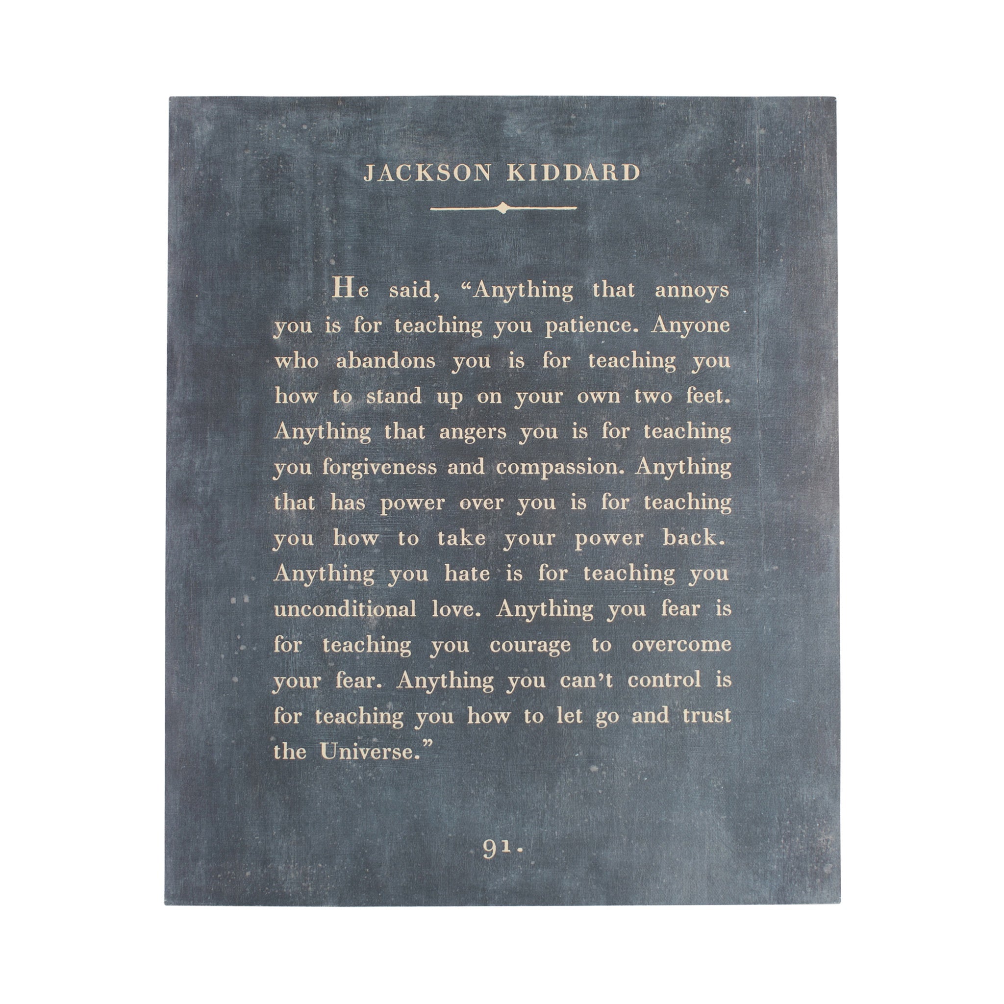 12"x16" Jackson Kiddard Book Collection Art Poster - Charcoal