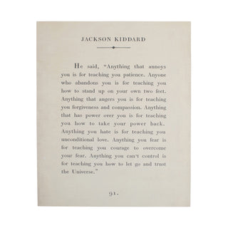 12"x16" Jackson Kiddard Book Collection Art Poster - Cream