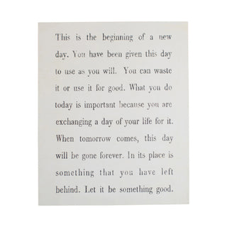 12"x16" This Is The Beginning Art Poster