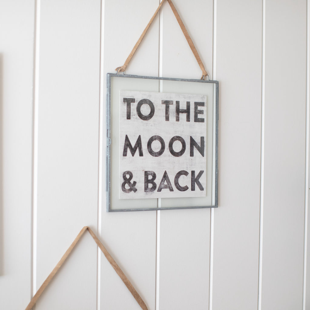 To The Moon & Back Art Poster - 12" x 12"
